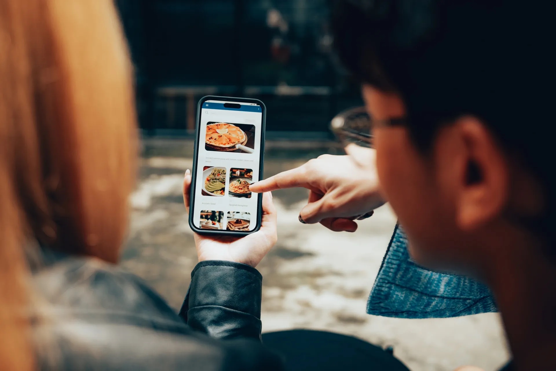 Friends sharing a meal planning